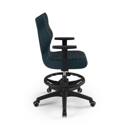 Krzesełko młodzieżowe (wzrost 146-176,5) Duo z podnóżkiem granatowy (Monolith)