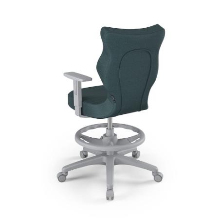 Krzesełko młodzieżowe (wzrost 146-176,5) Duo z podnóżkiem niebieski (Monolith)