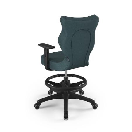 Krzesełko młodzieżowe (wzrost 146-176,5) Duo z podnóżkiem niebieski (Monolith)