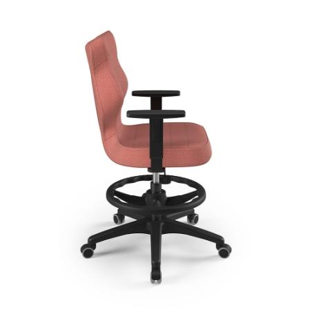 Krzesełko młodzieżowe (wzrost 146-176,5) Duo z podnóżkiem różowy (Monolith)