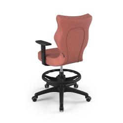 Krzesełko młodzieżowe (wzrost 146-176,5) Duo z podnóżkiem różowy (Monolith)