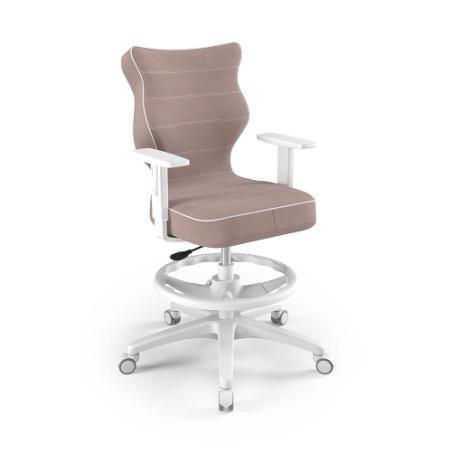 Krzesełko młodzieżowe (wzrost 146-176,5) Duo z podnóżkiem różowy (Jasmine)