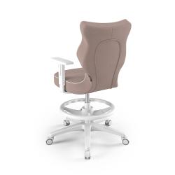 Krzesełko młodzieżowe (wzrost 146-176,5) Duo z podnóżkiem różowy (Jasmine)