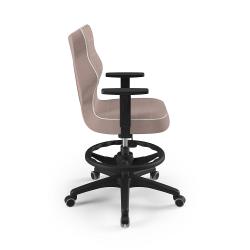 Krzesełko młodzieżowe (wzrost 146-176,5) Duo z podnóżkiem różowy (Jasmine)