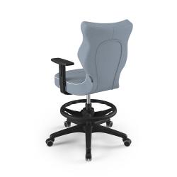 Krzesełko młodzieżowe (wzrost 146-176,5) Duo z podnóżkiem niebieski (Jasmine)