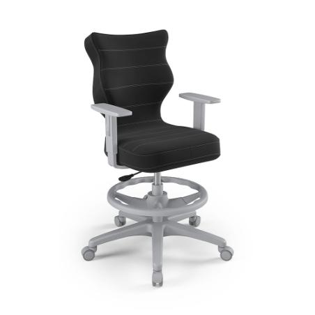 Krzesełko młodzieżowe (wzrost 146-176,5) Duo z podnóżkiem antracyt (Velvet)