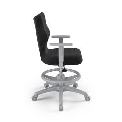 Krzesełko młodzieżowe (wzrost 146-176,5) Duo z podnóżkiem antracyt (Velvet)