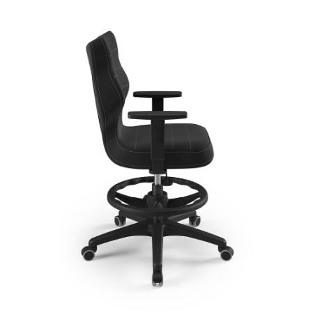 Krzesełko młodzieżowe (wzrost 146-176,5) Duo z podnóżkiem antracyt (Velvet)