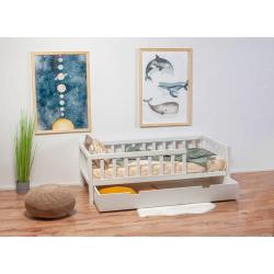 Łóżko Basic 180x90 naturalne (z opcją szuflady)