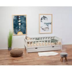 Łóżko Basic 180x90 naturalne (z opcją szuflady)