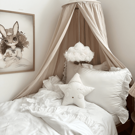 Cotton&Sweets Baldachim z bawełny organicznej - Beż