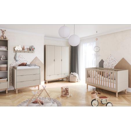 Pinio Miloo Szafa Trzydrzwiowa (szampański)