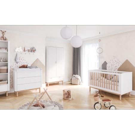 Pinio Miloo Komoda Trzyszuflady+Drzwi (biały)