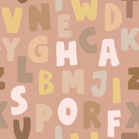 Dekornik Tapeta Letters Pink