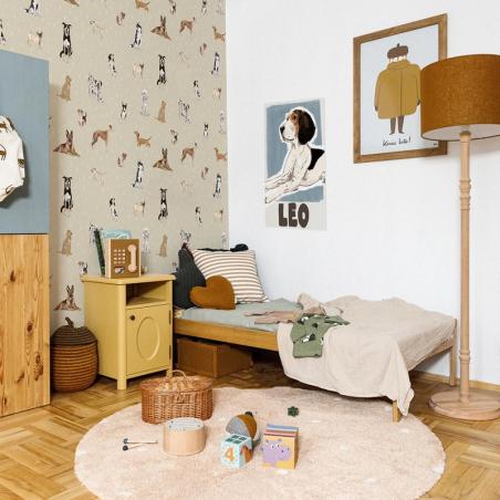 Dekornik Tapeta Dogs are The Best Beige with Dogs