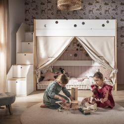 Funflex Łóżko wysokie ze schodami