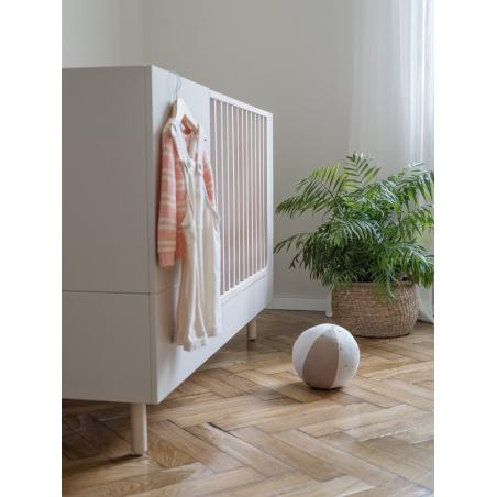 Wood Luck Design River Piaskowy Beż Łóżeczko 70x140