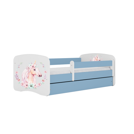 Łóżko dziecięce Baby Dreams Konik Niebieskie - 180x80