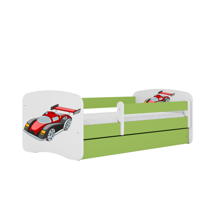Łóżko dziecięce Baby Dreams Auto Wyścigowe Zielone - 180x80