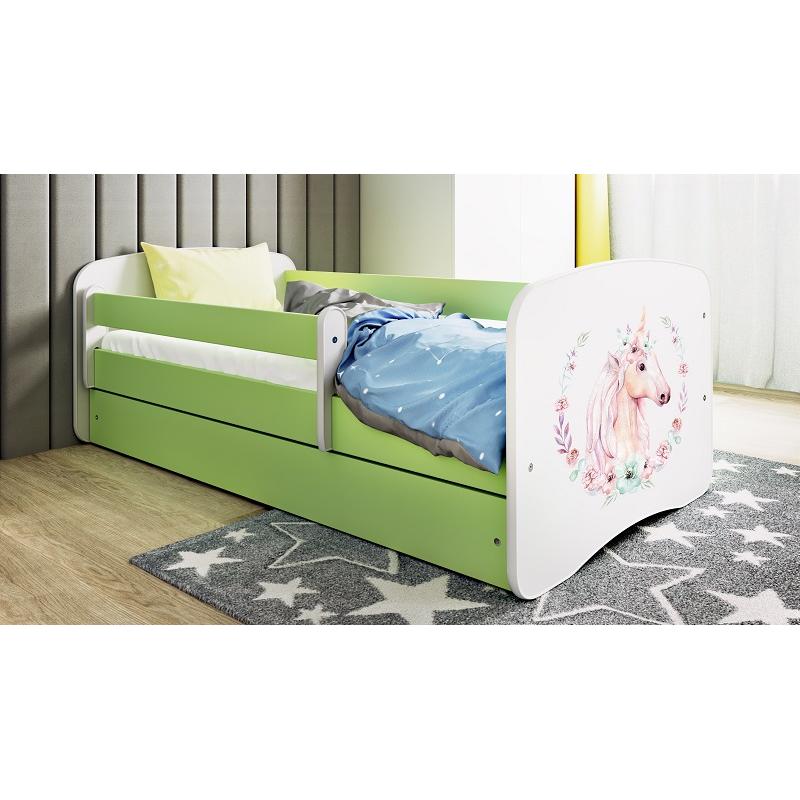 Łóżko dziecięce Baby Dreams Konik Zielone - 160x80