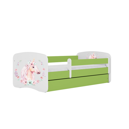 Łóżko dziecięce Baby Dreams Konik Zielone - 180x80