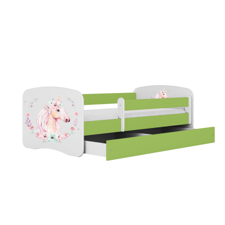 Łóżko dziecięce Baby Dreams Konik Zielone - 180x80