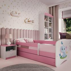 Łóżko dziecięce Baby Dreams Słonik Różowe - 160x80