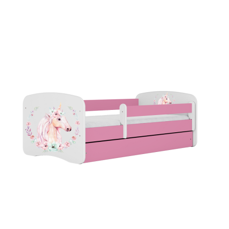 Łóżko dziecięce Baby Dreams Konik Różowe - 180x80