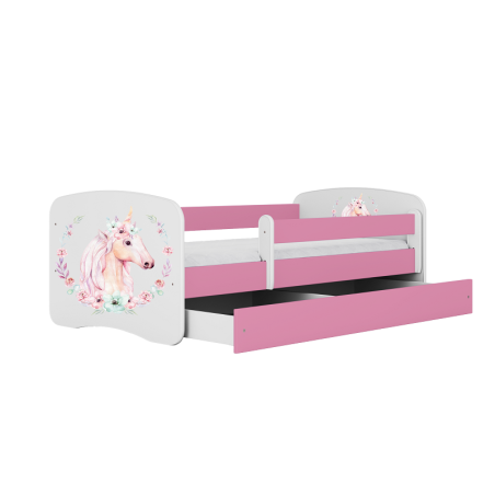 Łóżko dziecięce Baby Dreams Konik Różowe - 180x80