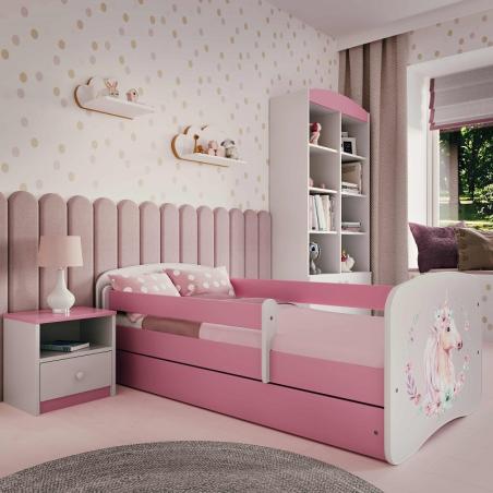 Łóżko dziecięce Baby Dreams Konik Różowe - 160x80