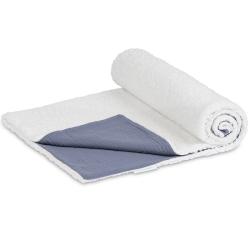 Cotton&Sweets Dwustronny Muślinowy Pled/Narzuta Denim