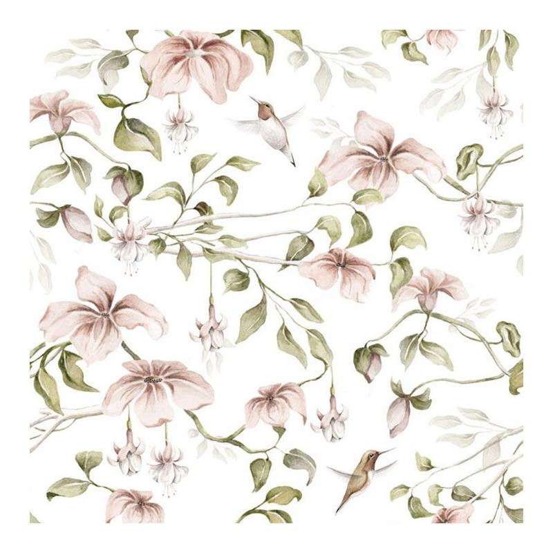Dekornik Tapeta Pomiędzy Rajskimi Gałązkami White