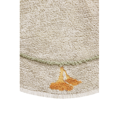 Dywan bawełniany do prania Grzybki Chanterelle Ø140