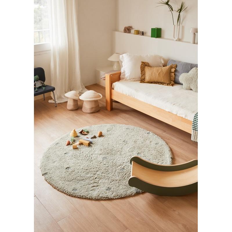 Dywan do prania Round Dot Blue Sage Ø140cm