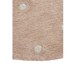 Dywan do prania okrągły Dot Rose Ø140cm