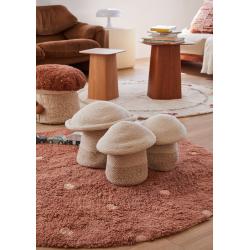 Dywan do prania okrągły Dot Chestnut Ø140cm