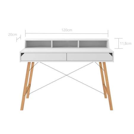 Bellamy Lotta Nadstawka Biurka Snow (biała)