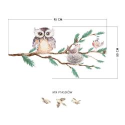 Naklejka Gałąź z Sową
