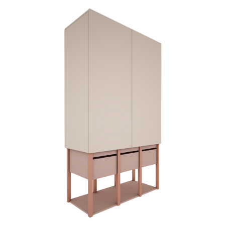 Wood Luck Tweens Szafa (pink)