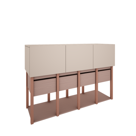 Wood Luck Tweens Komoda (pink)