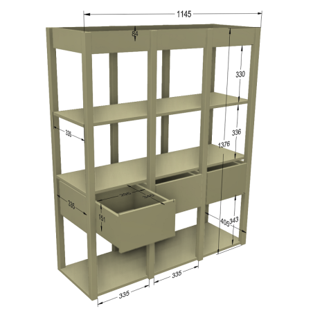 Wood Luck Tweens Regał (pink)