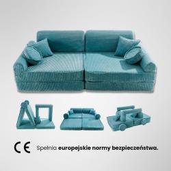 Aesthetic Sztruksowa sofa dziecięca, Ecru