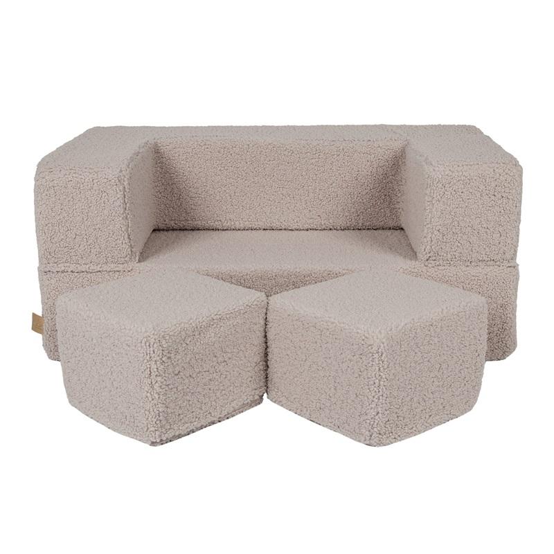 Bearly Cube Sofa Kremowa