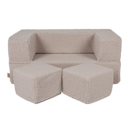Bearly Cube Sofa Kremowa