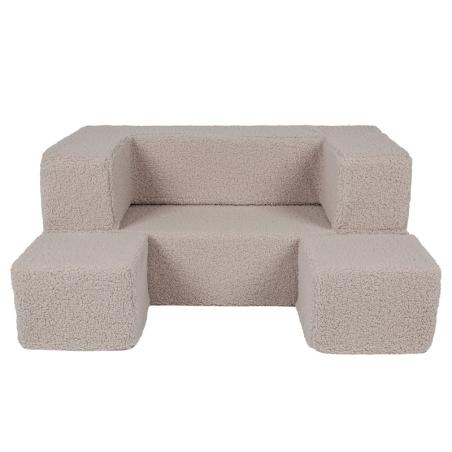 Bearly Cube Sofa Kremowa