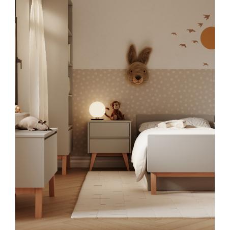 Pinio Swing Komoda 4 szuflady + drzwi (szary)