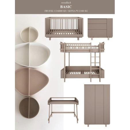 Wood Luck Basic Łóżko 140x70cm z funkcją sofy oraz tapacznika (truffle)