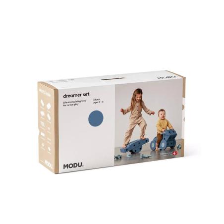 MODU Dreamer set – Kreatywne klocki rozwijające motorykę dużą, niebieski