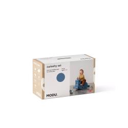 MODU Curiosity set - Kreatywne klocki rozwijające motorykę dużą, niebieski