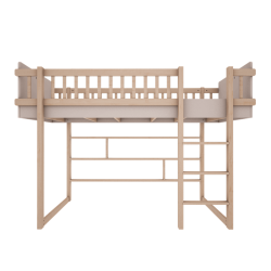 Wood Luck Basic Łóżko Wysokie Antresola (kaszmir)